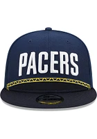 New Era Indiana Pacers Navy Blue 2022 NBA City Edition 9FIFTY Mens Snapback Hat