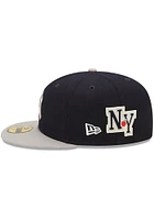 New Era York Yankees Mens Navy Blue Letterman 59FIFTY Fitted Hat