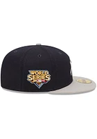 New Era York Yankees Mens Navy Blue Letterman 59FIFTY Fitted Hat