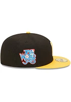 New Era Pittsburgh Pirates Mens Black Letterman 59FIFTY Fitted Hat
