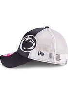 New Era Penn State Nittany Lions Navy Blue Team Glitzer 9FORTY Womens Adjustable Hat
