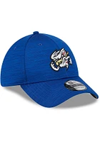 New Era Omaha Storm Chasers Mens Blue 2023 MiLB Clubhouse 39THIRTY Flex Hat
