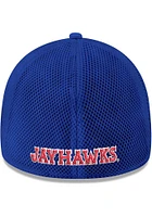 New Era Kansas Jayhawks Mens Blue 1941 Bird Neo 39THIRTY Flex Hat