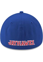 New Era Kansas Jayhawks Mens Blue 1941 Bird Team Classic 39THIRTY Flex Hat
