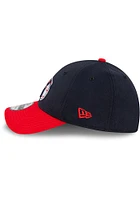 New Era Cleveland Guardians Mens Navy Blue G Logo Red Visor 39THIRTY Flex Hat