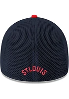 New Era St Louis Cardinals Mens Navy Blue Pitching Bird Mesh Neo 39THIRTY Flex Hat