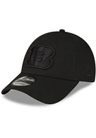 New Era Cincinnati Bengals Tonal Logo 9FORTY Adjustable Hat - Black