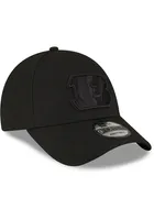 New Era Cincinnati Bengals Tonal Logo 9FORTY Adjustable Hat - Black