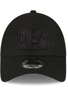 New Era Cincinnati Bengals Tonal Logo 9FORTY Adjustable Hat - Black