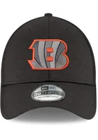 New Era Cincinnati Bengals Mens Black Color Pop Shadowtech 39THIRTY Flex Hat