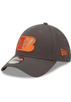 New Era Cincinnati Bengals Mens Grey Color Pop Logo Team Classic 39THIRTY Flex Hat