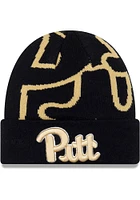 New Era Pitt Panthers Blue Cuffed Knit Mens Knit Hat