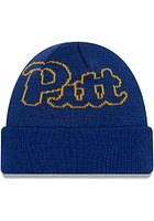 New Era Pitt Panthers Black Cuffed Knit Youth Knit Hat