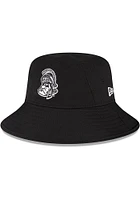 New Era Michigan State Spartans Black White Logo Mens Bucket Hat