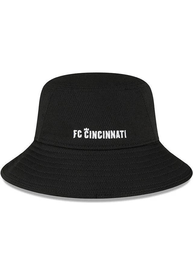 New Era FC Cincinnati Black White Logo Mens Bucket Hat