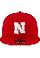 New Era Nebraska Cornhuskers Mens Red Basic 59FIFTY Fitted Hat