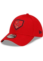 New Era St Louis Cardinals Mens Red 2021 Clubhouse 39THIRTY Flex Hat