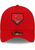 New Era St Louis Cardinals Mens Red 2021 Clubhouse 39THIRTY Flex Hat