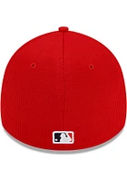 New Era St Louis Cardinals Mens Red 2021 Clubhouse 39THIRTY Flex Hat