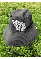 New Era Cleveland Guardians Black White Logo Mens Bucket Hat