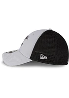 New Era Kansas Jayhawks Mens Grey 2T Black Mesh Neo 39THIRTY Flex Hat