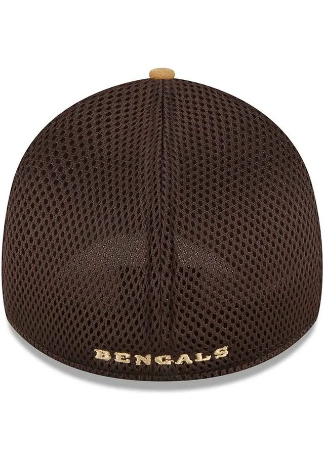 New Era Cincinnati Bengals Mens Brown Tonal Neo 39THIRTY Flex Hat