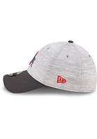 New Era Ohio State Buckeyes Mens Grey 2T Distinct Visor 39THIRTY Flex Hat