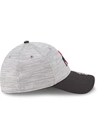 New Era Ohio State Buckeyes Mens Grey 2T Distinct Visor 39THIRTY Flex Hat