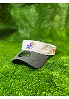 New Era Kansas Jayhawks Mens Grey 2T Distinct Adjustable Visor