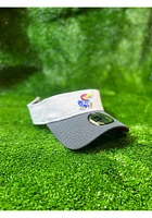 New Era Kansas Jayhawks Mens Grey 2T Distinct Adjustable Visor