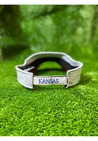 New Era Kansas Jayhawks Mens Grey 2T Distinct Adjustable Visor