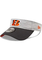 New Era Cincinnati Bengals Mens Grey 2T Distinct Adjustable Visor