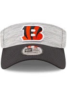 New Era Cincinnati Bengals Mens Grey 2T Distinct Adjustable Visor