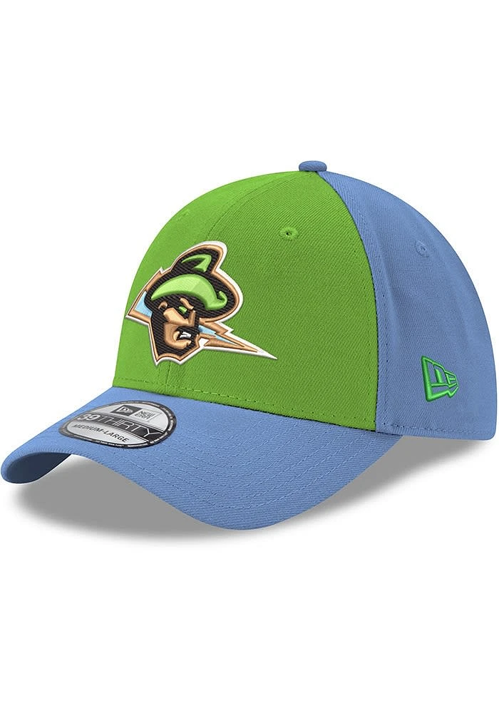 New Era Omaha Storm Chasers Mens Green Copa de Diversion Team Classic 39THIRTY Flex Hat