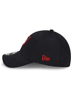 New Era Cleveland Guardians Mens Navy Blue MLB Clubhouse 39THIRTY Flex Hat