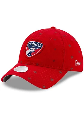 New Era FC Dallas Red Women 9TWENTY Womens Adjustable Hat