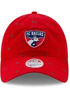 New Era FC Dallas Red Women 9TWENTY Womens Adjustable Hat