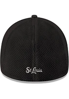 New Era St Louis Cardinals Mens Black White Jersey Logo Neo 39THIRTY Flex Hat