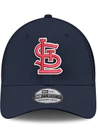 New Era St Louis Cardinals Mens Navy Blue STL Logo Mesh Neo 39THIRTY Flex Hat