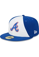 New Era Atlanta Braves Mens Navy Blue 2023 MLB CITY CONNECT 59FIFTY Fitted Hat