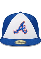 New Era Atlanta Braves Mens Navy Blue 2023 MLB CITY CONNECT 59FIFTY Fitted Hat