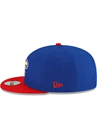 New Era Kansas Jayhawks Blue 2T 9FIFTY Classic Mens Snapback Hat
