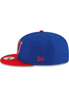 New Era Kansas Jayhawks Blue 2T 9FIFTY Mens Snapback Hat