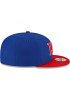 New Era Kansas Jayhawks Blue 2T 9FIFTY Mens Snapback Hat