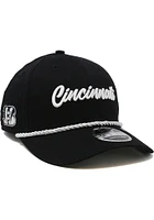 New Era Cincinnati Bengals Black DL Rope Stretch Snap LP9FIFTY Mens Snapback Hat