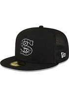 New Era Chicago White Sox Mens Black 2023 Spring Training 59FIFTY Fitted Hat
