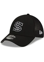 New Era Chicago White Sox Mens Black 2023 Spring Training 39THIRTY Flex Hat