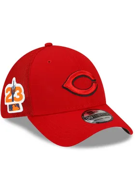 New Era Cincinnati Reds Mens Red 2023 Spring Training 39THIRTY Flex Hat