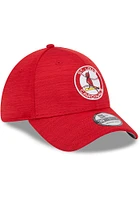 New Era St Louis Cardinals Mens Red 2023 Clubhouse Alt 39THIRTY Flex Hat