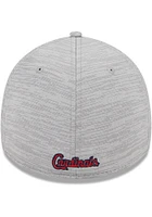 New Era St Louis Cardinals Mens Grey 2023 Clubhouse CW 39THIRTY Flex Hat
